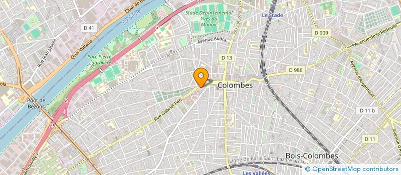 localisation de l'entreprise R.G.MARBRE à COLOMBES