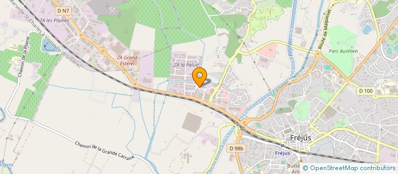 localisation de l'entreprise R.G MATERIAUX à FREJUS