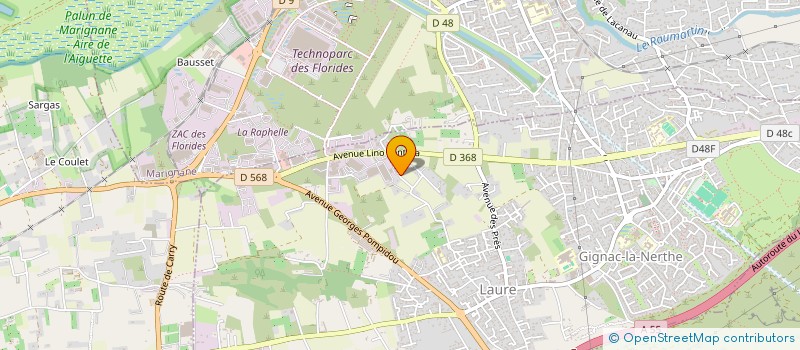 localisation de l'entreprise R.G.N. à GIGNAC-LA-NERTHE