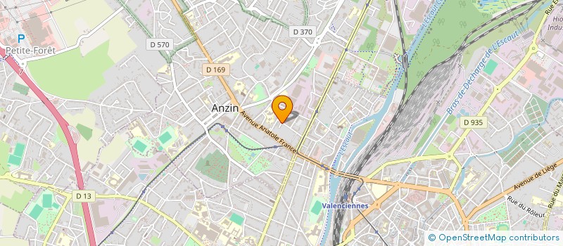 localisation de l'entreprise R & G PARTNERS  ANZIN