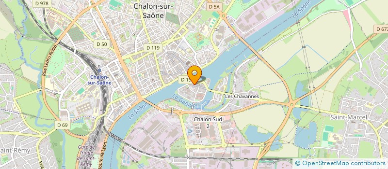 localisation de l'entreprise R.G RESTAURATION à CHALON-SUR-SAONE