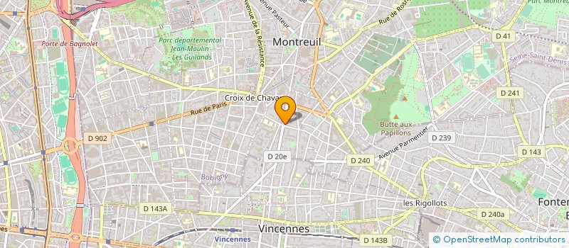 localisation de l'entreprise R.G.S. à MONTREUIL
