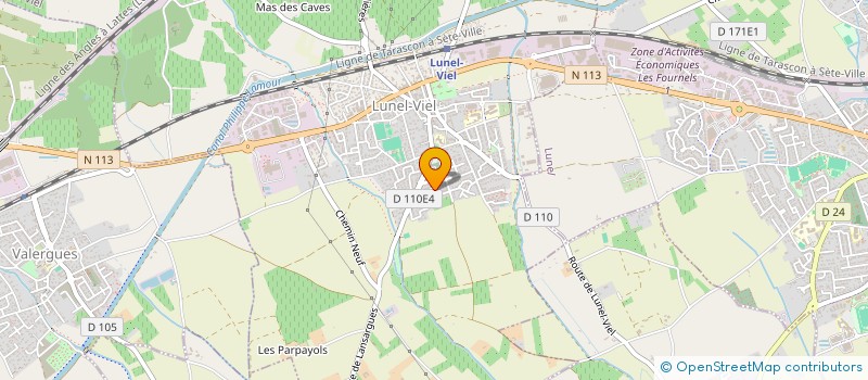 localisation de l'entreprise R.G. SERVICES  LUNEL-VIEL