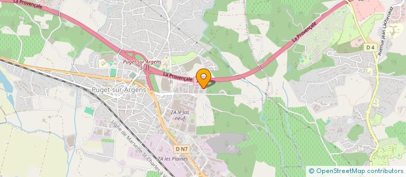 localisation de l'entreprise R G T E à PUGET-SUR-ARGENS