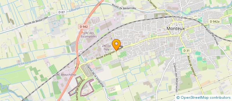 localisation de l'entreprise R.G.V MARC  MONTEUX