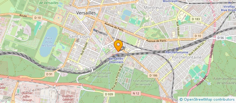 localisation de l'entreprise R GAB à VERSAILLES