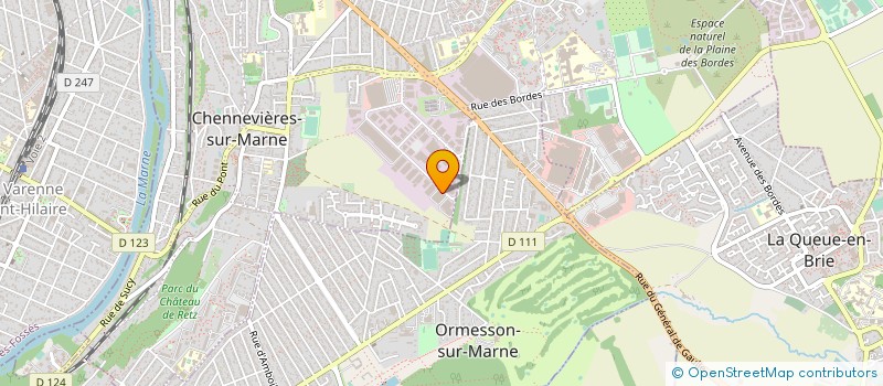 localisation de l'entreprise R & GAINE TOLERIE à CHENNEVIERES-SUR-MARNE