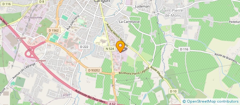 localisation de l'entreprise R-GIOVANNI  LANGON