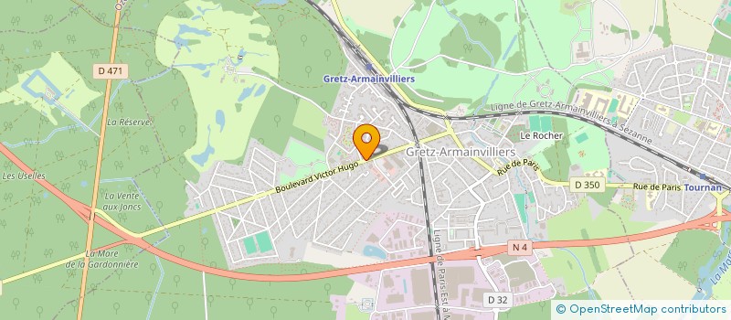 localisation de l'entreprise R GRETZ  GRETZ-ARMAINVILLIERS