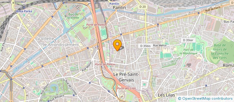 localisation de l'entreprise R.H  LE PRE-SAINT-GERVAIS
