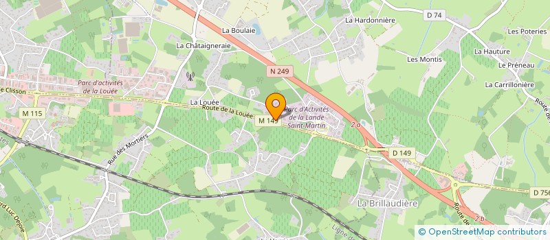 localisation de l'entreprise R H  HAUTE-GOULAINE