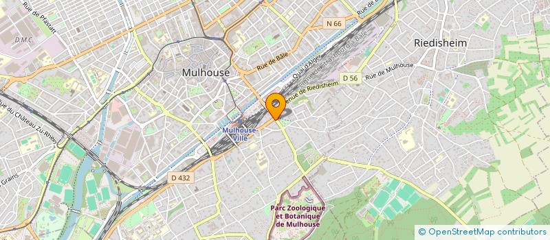 localisation de l'entreprise R.H.A.  MULHOUSE