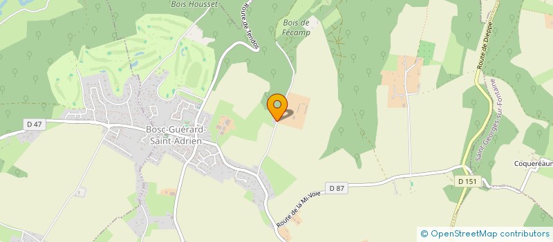 localisation de l'entreprise R.H.B. FANS - SUPPORTERS DU ROUEN HANDBALL  BOSC-GUERARD-SAINT-ADRIEN