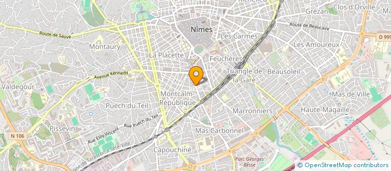 localisation de l'entreprise R.H. ENTREPRISE à NIMES
