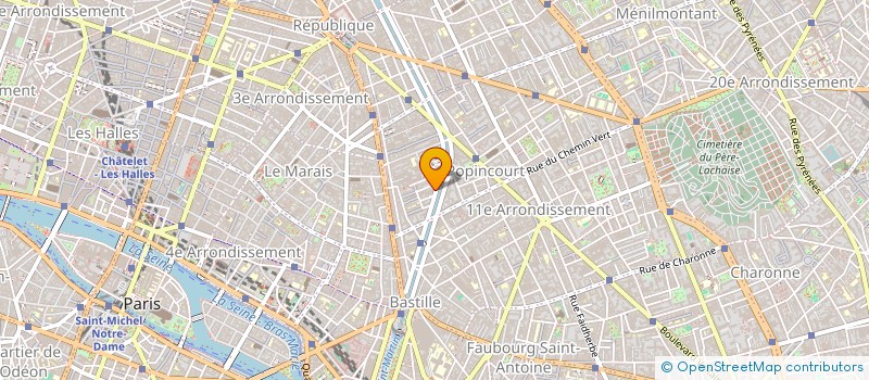 localisation de l'entreprise R-H IMMO  PARIS