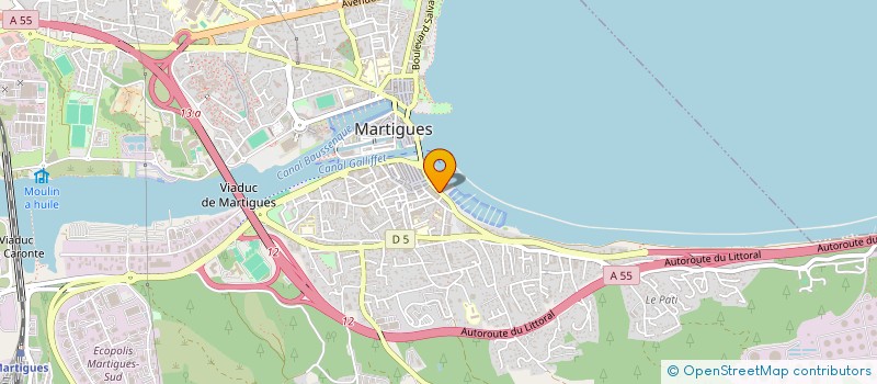 localisation de l'entreprise R.H.J.L. à MARTIGUES
