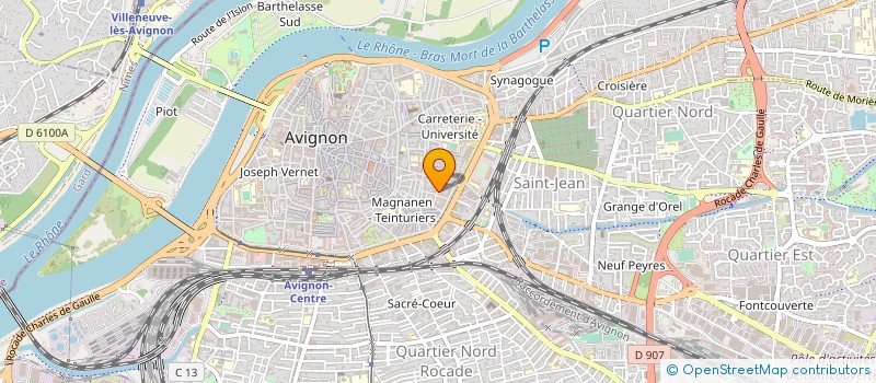 localisation de l'entreprise R H PERFORMANCES  AVIGNON