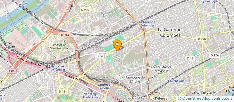 localisation de l'entreprise R.H.V RESEAUX HYGIENNE VENTILATION  LA GARENNE-COLOMBES