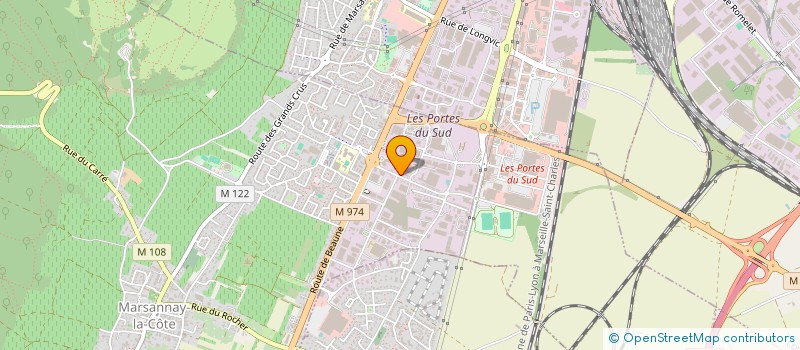 localisation de l'entreprise R'HABITAT 21 à MARSANNAY-LA-COTE