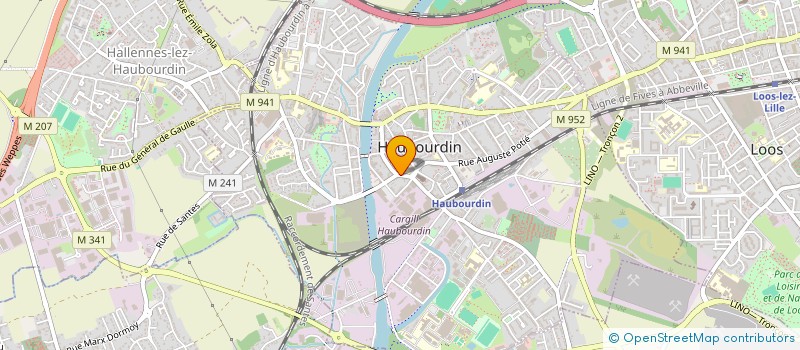 localisation de l'entreprise R.HABITAT  HAUBOURDIN