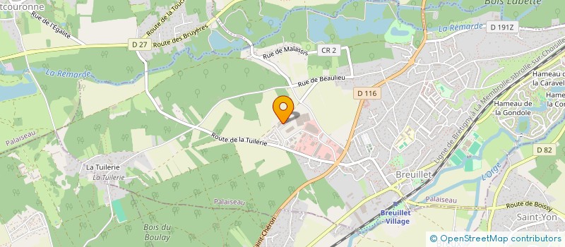 localisation de l'entreprise R'HYDRO  BREUILLET