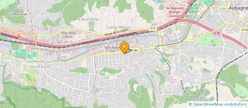 localisation de l'entreprise R.I. CARRELAGES  AUBAGNE