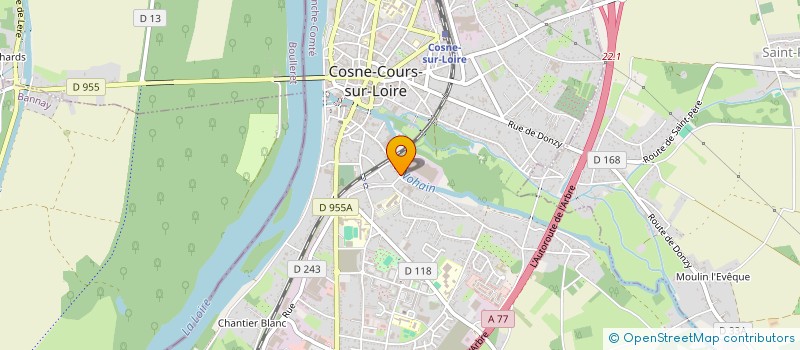 localisation de l'entreprise R.I.E. DES GRENADIERS à COSNE-COURS-SUR-LOIRE