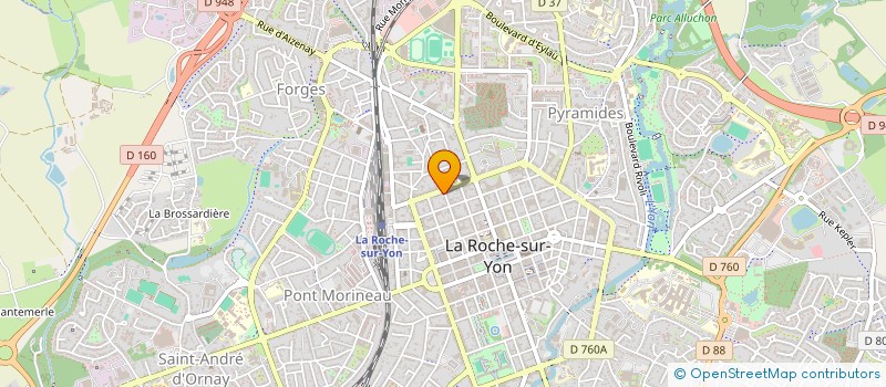 localisation de l'entreprise R.I.F.  LA ROCHE-SUR-YON