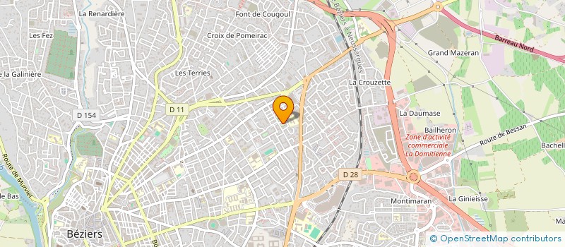 localisation de l'entreprise R.I.G. SECURITE à BEZIERS