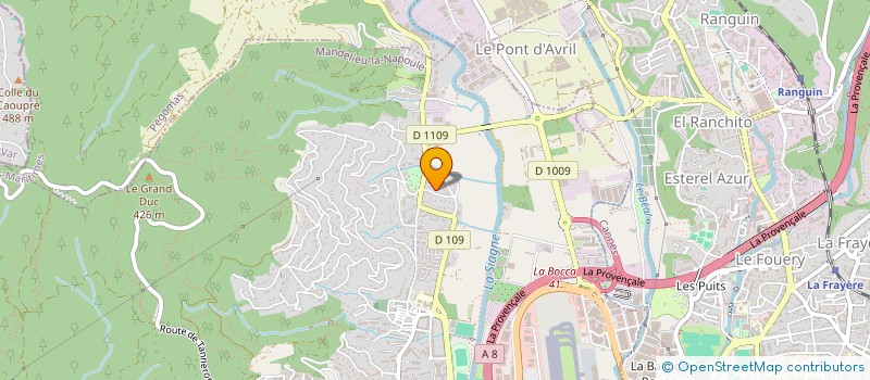 localisation de l'entreprise R.I.M. CONSEILS  MANDELIEU LA NAPOULE