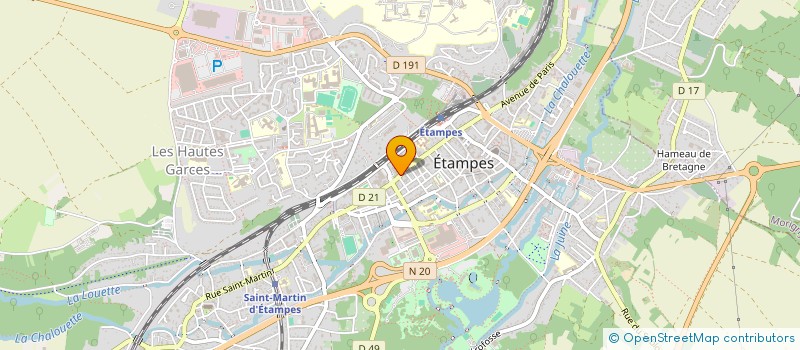 localisation de l'entreprise R.I.M.L. à ETAMPES