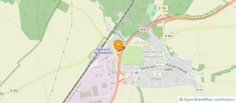 localisation de l'entreprise R.I. MACONNERIE GENERALE  NANTEUIL-LE-HAUDOUIN