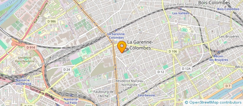 localisation de l'entreprise R.I.S.K. ASSOCIES à LA GARENNE-COLOMBES