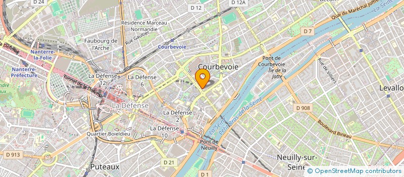 localisation de l'entreprise R I SERVICES à COURBEVOIE