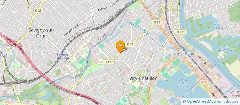 localisation de l'entreprise R-IMAGE à VIRY-CHATILLON