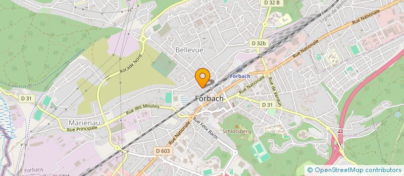 localisation de l'entreprise R IMMO 20  FORBACH