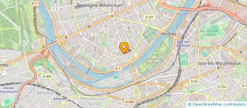 localisation de l'entreprise R IMMO à BOULOGNE-BILLANCOURT