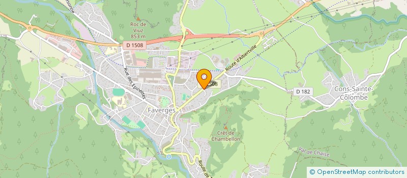 localisation de l'entreprise R'IMMO  FAVERGES-SEYTHENEX