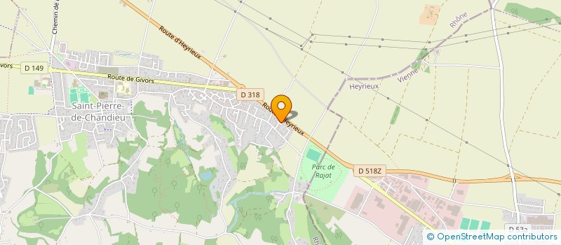 localisation de l'entreprise R IMMO  SAINT-PIERRE-DE-CHANDIEU