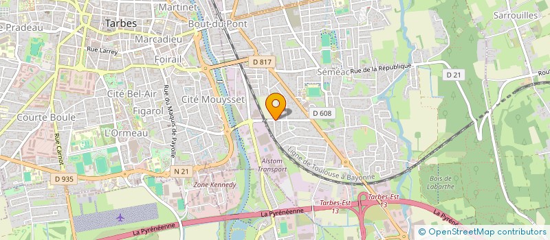 localisation de l'entreprise R.IMMOBILIER  SEMEAC