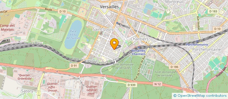 localisation de l'entreprise R INV GESTION  VERSAILLES