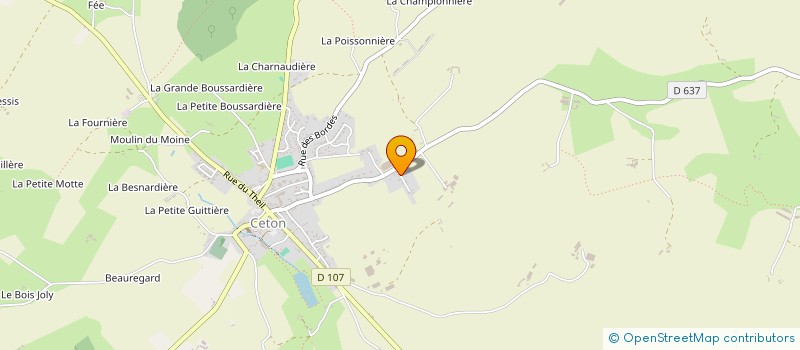 localisation de l'entreprise R-INVENTEC à CETON