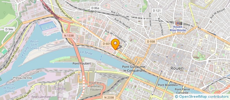 localisation de l'entreprise R-INVEST à ROUEN