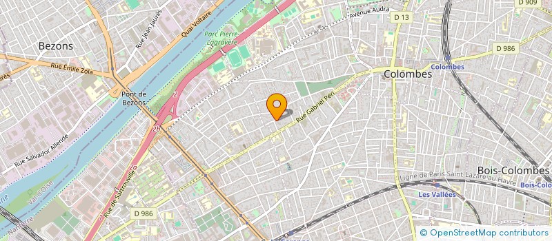 localisation de l'entreprise R.INVEST à COLOMBES