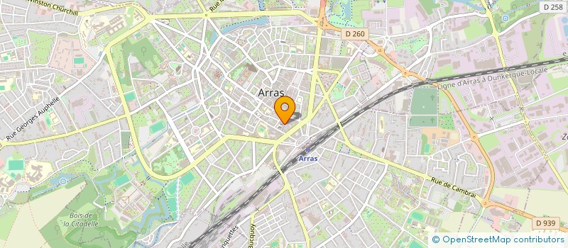 localisation de l'entreprise R-INVEST à ARRAS