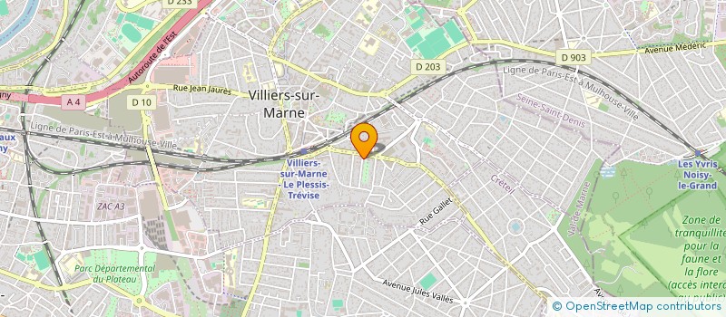localisation de l'entreprise R.J  VILLIERS-SUR-MARNE