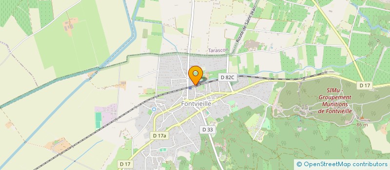 localisation de l'entreprise R.J.C.B.F.  FONTVIEILLE