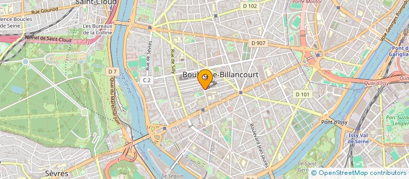 localisation de l'entreprise R J CHEN à BOULOGNE-BILLANCOURT