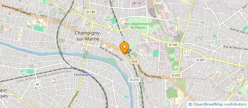 localisation de l'entreprise R J D S à CHAMPIGNY-SUR-MARNE
