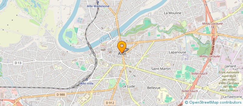 localisation de l'entreprise R.J.E.M à ALBI